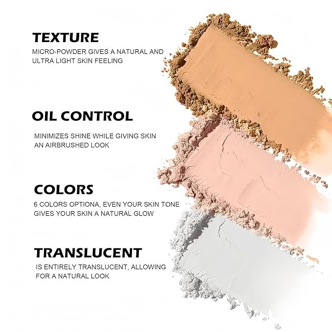 Setting Loose Powder 5 Colors Flawless Smooth Loose Finishing Powder Waterproof Long-Lasting Face Powder (Color 01)