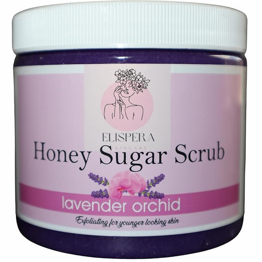 Honey Sugar Scrub Lavender Orchid, (16 Fl Oz (Pack of 1)