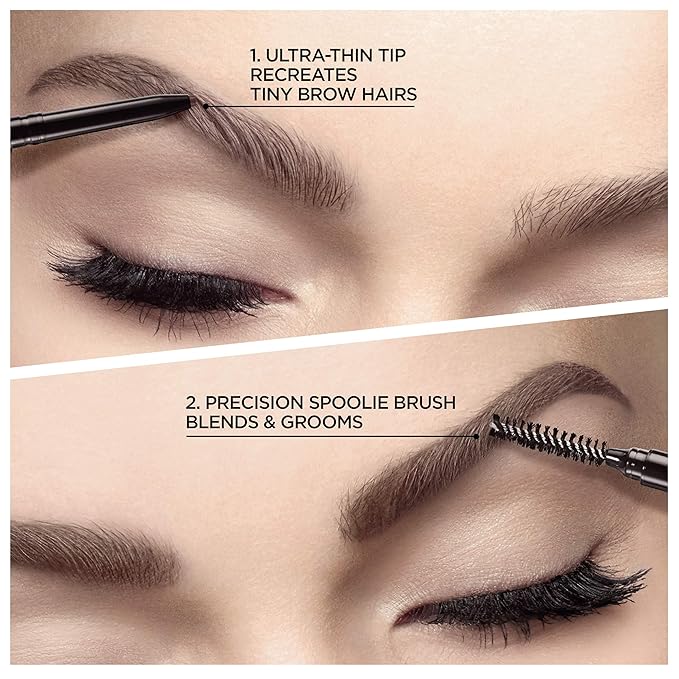 L'Oreal Paris Makeup Brow Definer Waterproof Eyebrow Pencil, Ultra-Fine Mechanical Pencil, Draws Tiny Brow Hairs and Fills in Sparse Areas and Gaps, Light Blonde, 0.003 Ounce (Pack of 1)