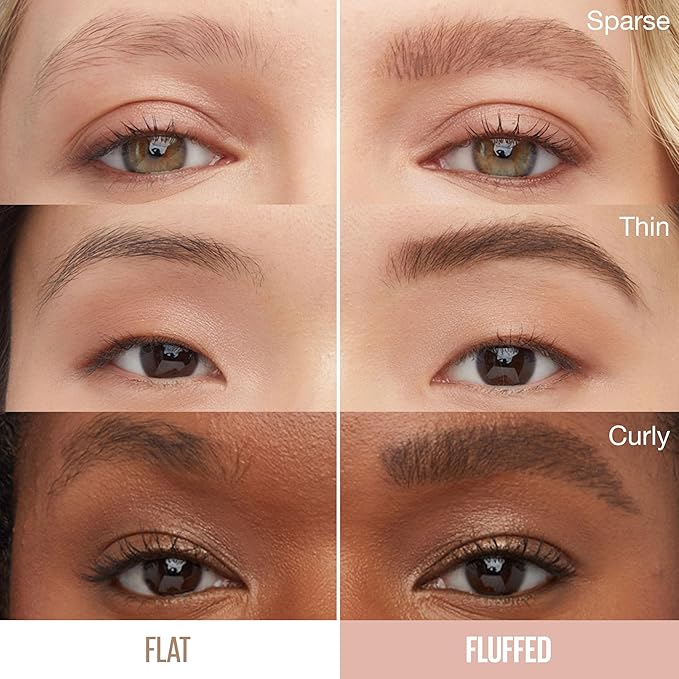 Maybelline Superfluff Volumizing Brow Mousse, All Day Tinted Brow Gel For Soft Full Brows, Medium Brown, 1 Count