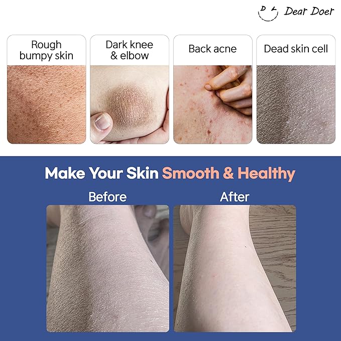 Dear Doer] The Hidden Body Scrub & Wash - Moisturizing 2-in-1 Scrub Cleanser with Andes Salt, BHA for Bumpy Skin & Ingrown Hair, Tranquil Scent, Vegan, 10.1 fl oz (300 ml)