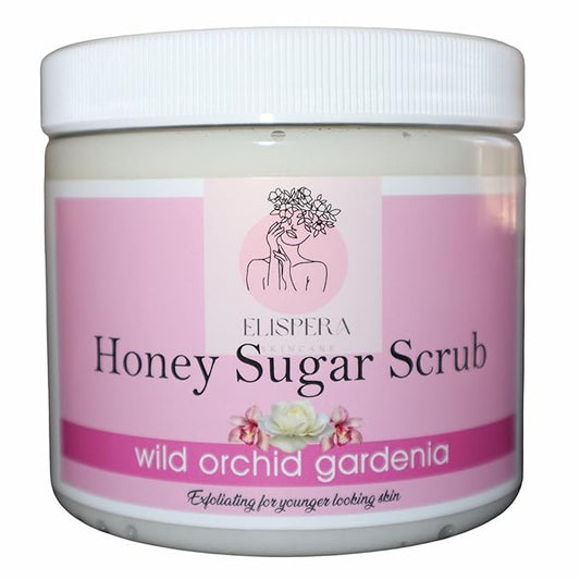 Honey Sugar Scrub, Wild Orchid Gardenia16 Fl Oz (Pack of 1)