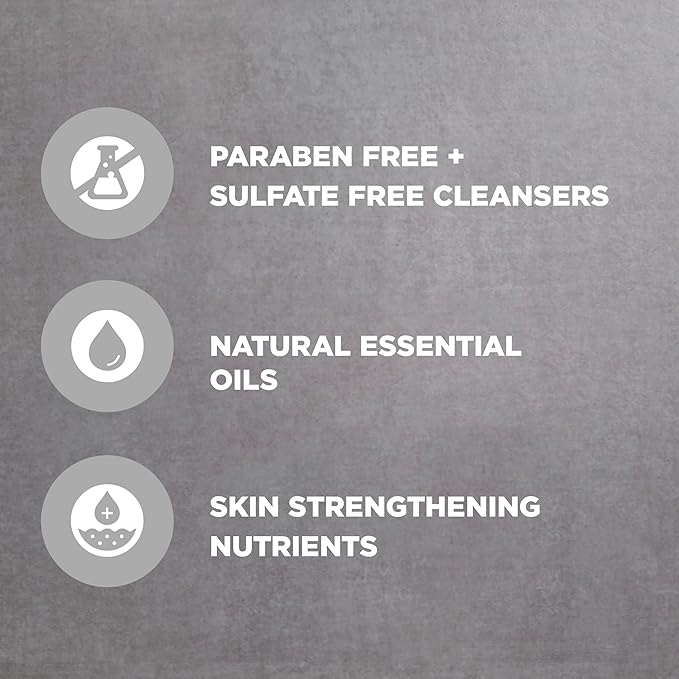 Dove Men+Care Body and Face Scrub Charcoal & Clove Oil Deeply Exfoliates for Hydrated & Nourished Skin 100% Gentle Cleanser, No Sulfate Cleansers or Parabens 9 oz