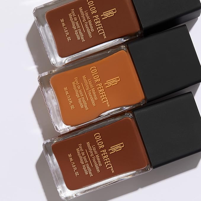 Black Radiance Color Perfect Liquid Full Coverage Foundation Makeup, Brown Olive, 1 Ounce
