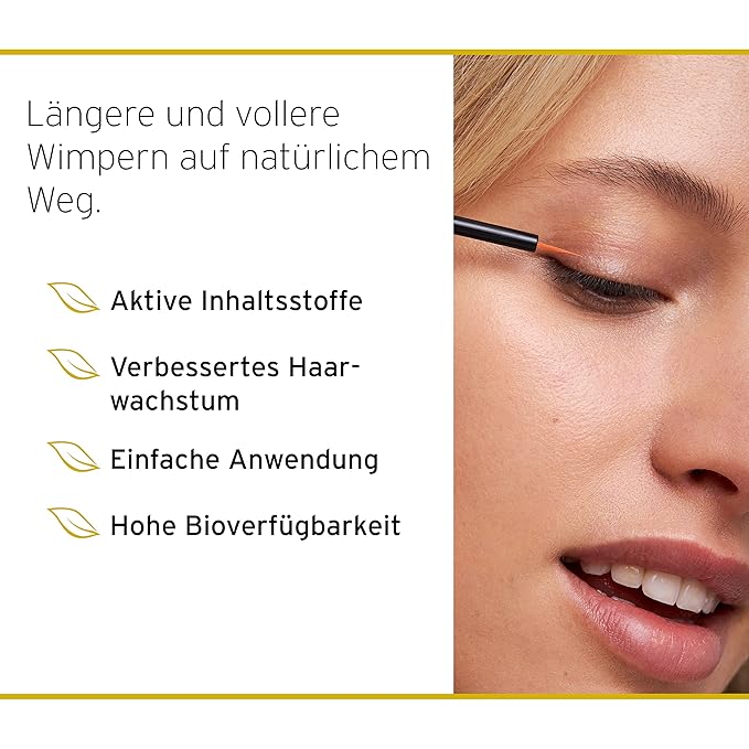 Nuvega Lash Super V - Vegan Eyelash Serum & Eyebrow Serum for Long Eyelashes in just 4-6 Weeks I Lash Serum I Eyelash Growth Serum I Made in Germany I 3ml