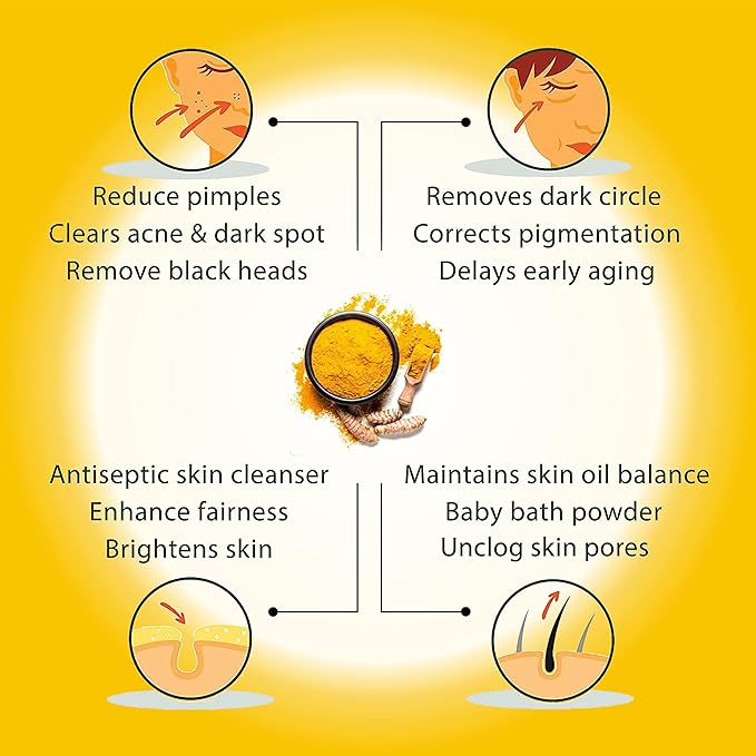 Turmeric Skin Brightening Scrub for Dark Spots, Dark Inner Thighs Bikini Area Underarms, Natural Exfoliating Turmeric Face Scrub ALL NATURAL 10OZ