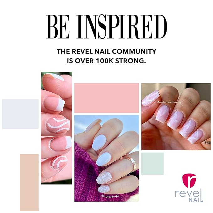 Revel Nail Dip Powder - Sheer Pink and French Powder Dip Nail Polish, Chip Resistant Dip Nail Powder with Vitamin E and Calcium, DIY Manicure, Erica & Veronica