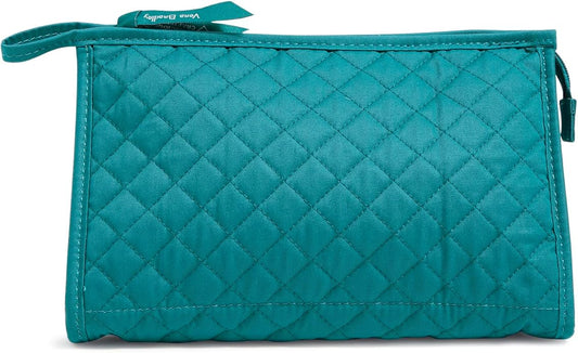 Vera Bradley Women's Cotton Trapeze Cosmetic Makeup Organizer Bag