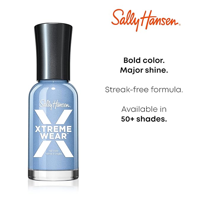 Sally Hansen Xtreme Wear Nail Polish, Streak-Free, Shiny Finish, Long-Lasting Nail Color, Bare it All, 0.12 fl oz