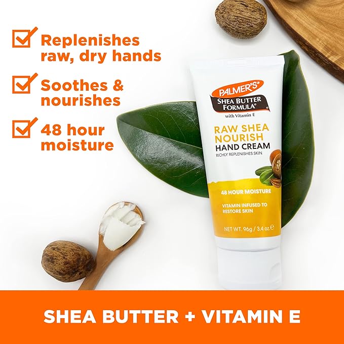 Palmer's Shea Butter Formula Hand Cream for Dry, Cracked Skin. Travel Size Hand Lotion, 3.4 Ounce