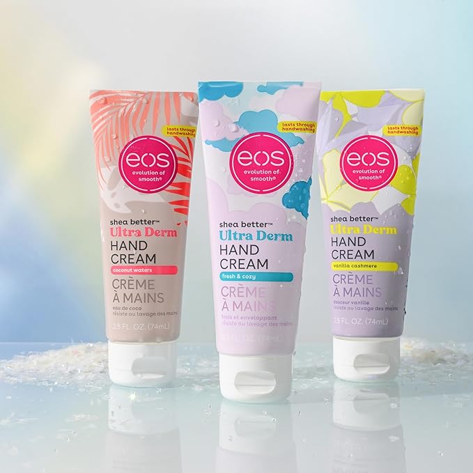 eos Shea Better Hand Cream - Fresh & Cozy Hand Lotion | Instant Hydration + Lasting Protection | 2.5 oz