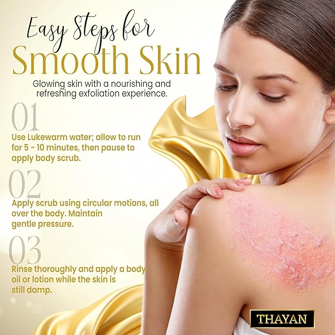Himalayan Salt Scrub – Exfoliating Face, Foot & Body Scrub with Jojoba, Grapeseed & Essential Oils – Deep Cleansing, Collagen-Boosting, Cellulite Treatment & Skin Toning - Citrus