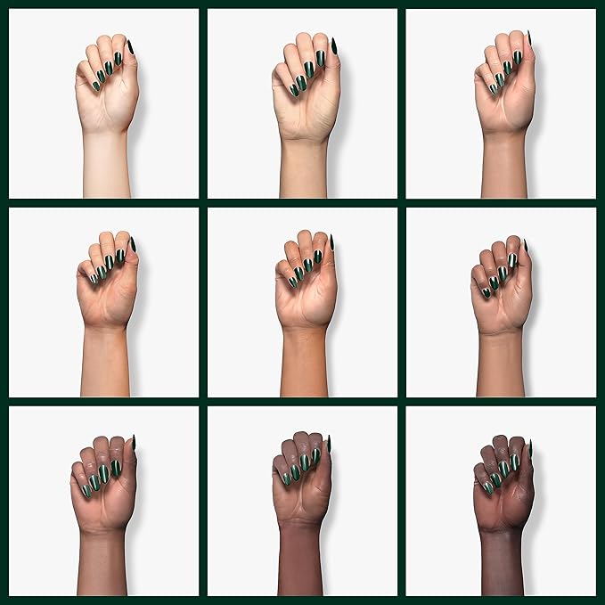 Revel Nail Dip Powder - Green Powder Dip Nail Polish, Chip Resistant Dip Nail Powder with Vitamin E and Calcium, DIY Manicure, Pine