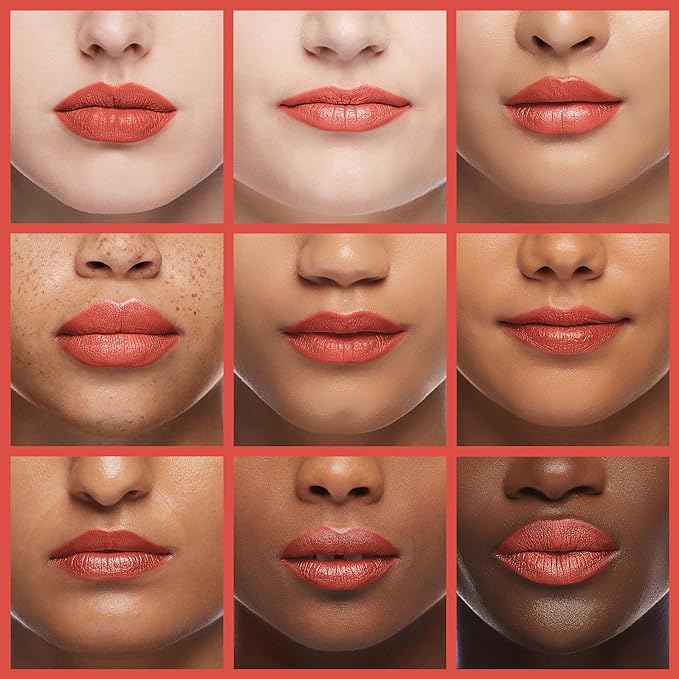Palladio Herbal Lipstick, Rich Pigmented and Creamy, Infused with Aloe Vera, Chamomile & Ginseng, Prevents Lips from Drying, Combats Fine Lines, Long Lasting Lipstick, Toasted Orange