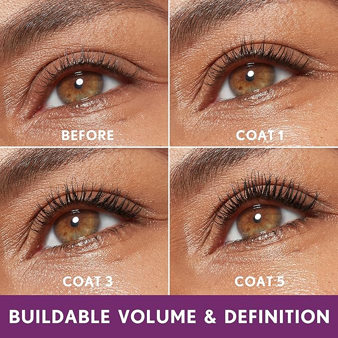 COVERGIRL Simply Ageless Lash Plumping Mascara, Black Water Resistant, Pack of 1