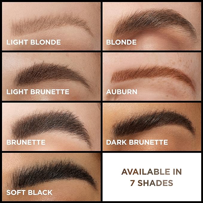 L'Oreal Paris Infallible Volumizing 24H Wear Brow Mascara, Long Lasting Eyebrow Makeup for 2X Fuller Eyebrows, 4.0 Dark Brunette, 0.13 Fl Oz