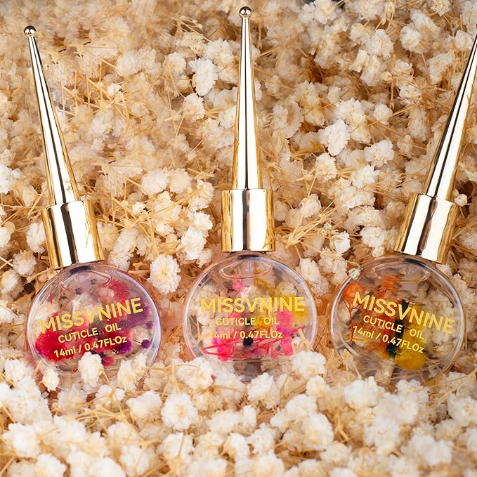 Vitamin E Enriched Cuticle Oil 6 Pack - Prevent Hangnails & Strengthen Nails with Sweet Almond + Jojoba Oils - Anti-Fray Nail Treatment for Dry Hands, Manicure Kit for Healthy Cuticles